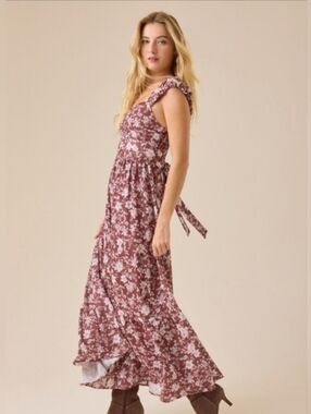 chinese dress ladies Altar'd State Rose Floral Maxi Dress NWT – Our Sunshine Boutique